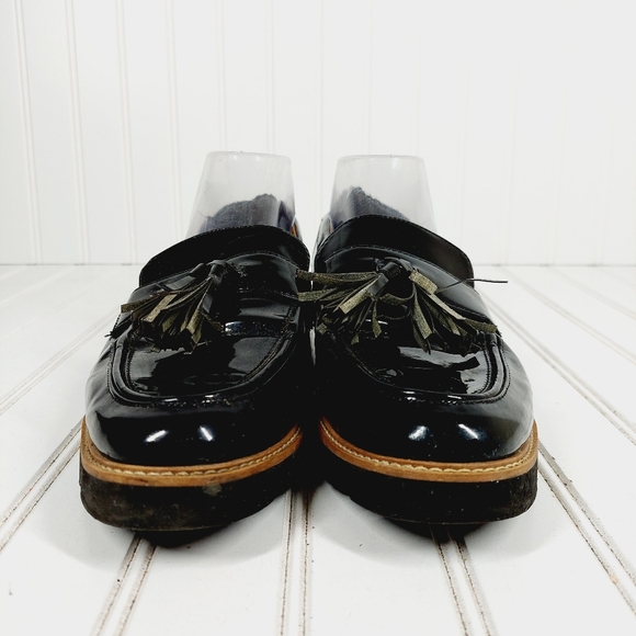 Franco Sarto Women's Carolynn Black Teasels Slip On Flat Loafers I714 - Picture 3 of 11